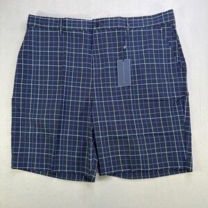Extracurricular Chauncey Golf Shorts Men's 40 Black-Blue Nylon Performance